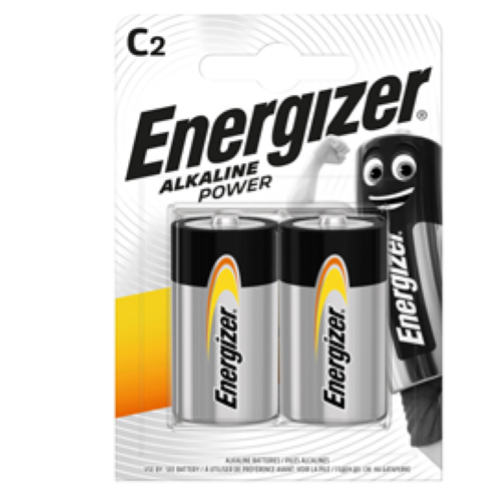 ENERGIZER POWER BATTERIA ALKALINA MEZZA TORCIA C LR14 1.5 V CONF 2 Pz.